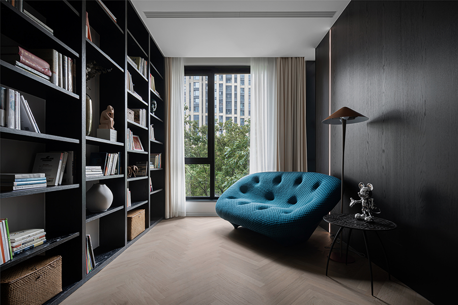 现代极简风格室内家装案例效果图-书房 现代极简风格室内家装案例效果图-书房