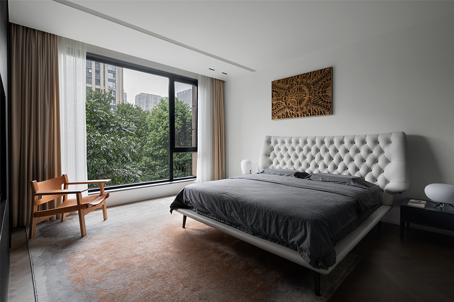 现代极简风格室内家装案例效果图-卧室 现代极简风格室内家装案例效果图-卧室